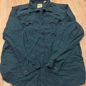 RedHead Teal Casual Button Down Shirt